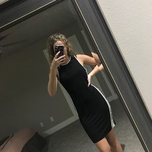 Black bodycon dress